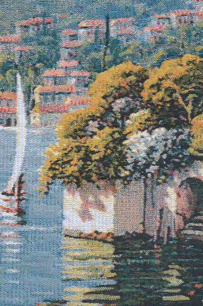 Varenna Reflections Village Left Belgian Tapestry Cushion