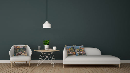 Varenna Reflections Village Right Belgian Tapestry Cushion