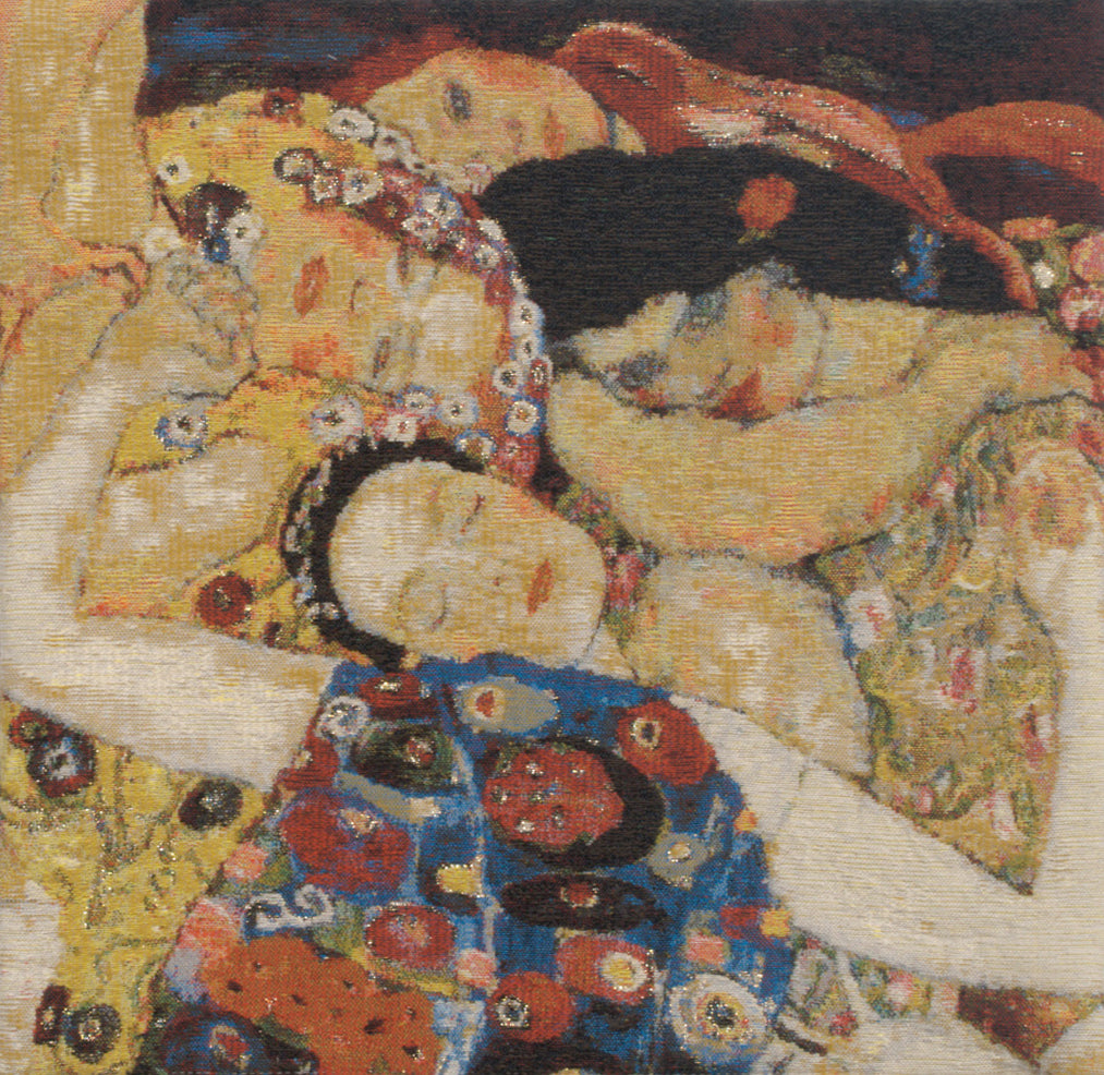 Virgin Faces Belgian Tapestry Cushion