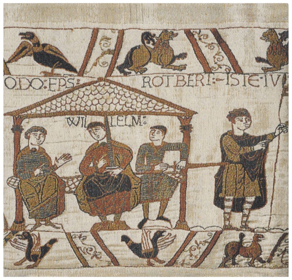 Banquet Feast Belgian Tapestry Cushion