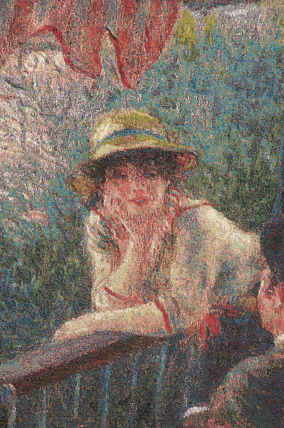 Luncheon of Boating Party Belgian Tapestry Wall Hanging