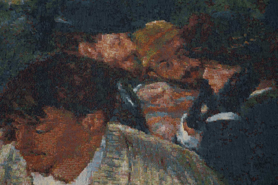 Luncheon of Boating Party Belgian Tapestry Wall Hanging