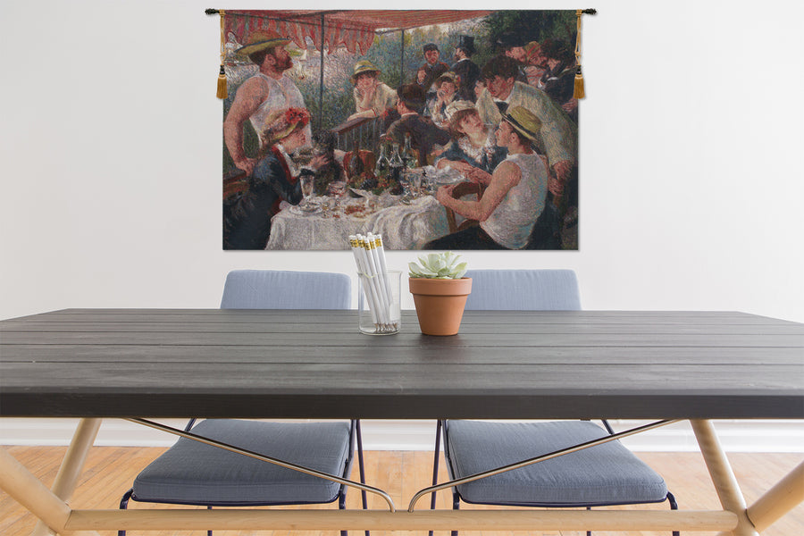 Luncheon of Boating Party Belgian Tapestry Wall Hanging