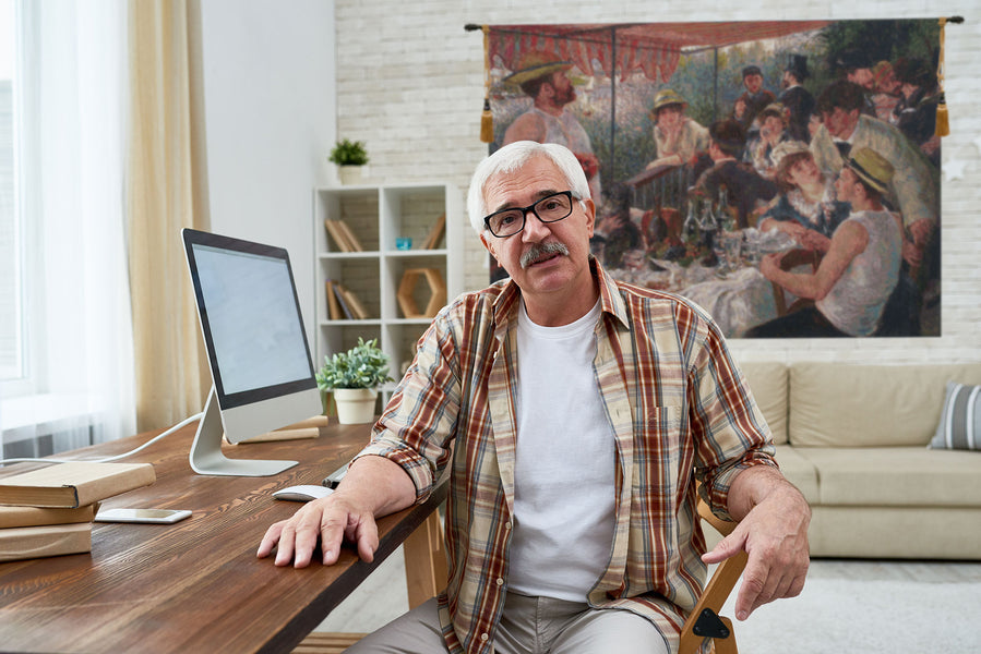 Luncheon of Boating Party Belgian Tapestry Wall Hanging