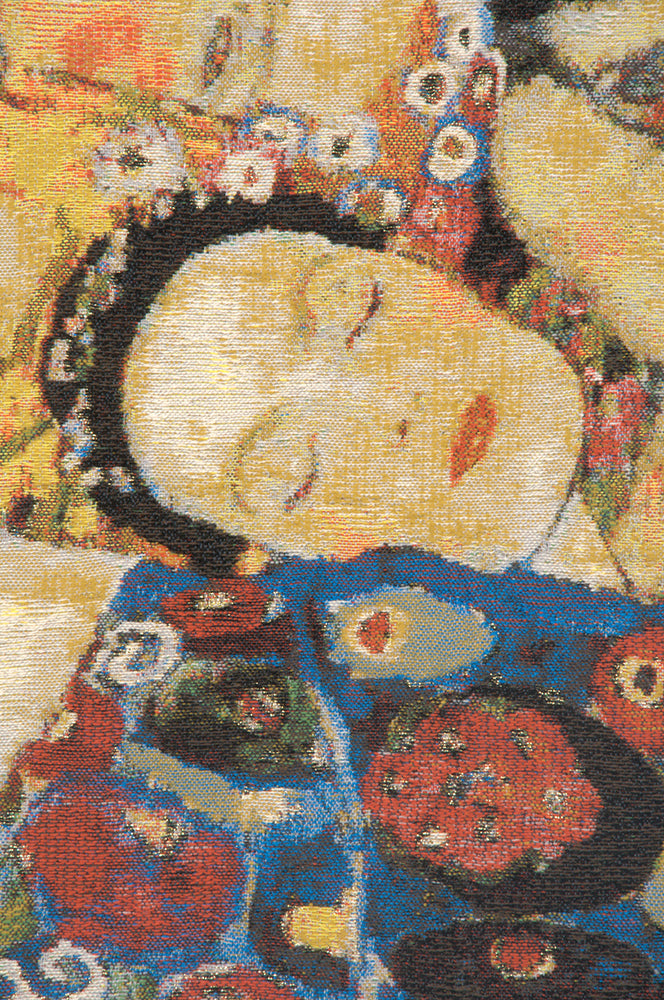 Virgin Klimt Faces Belgian Tapestry Wall Hanging