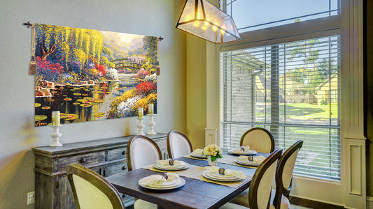 Giverny Pond Belgian Tapestry Wall Hanging