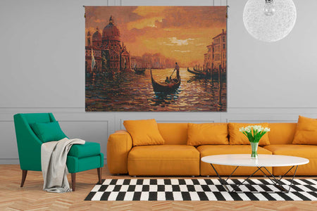 Santa Maria Sunset Belgian Tapestry Wall Hanging