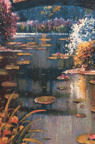 Giverny Pond I Belgian Tapestry Wall Hanging