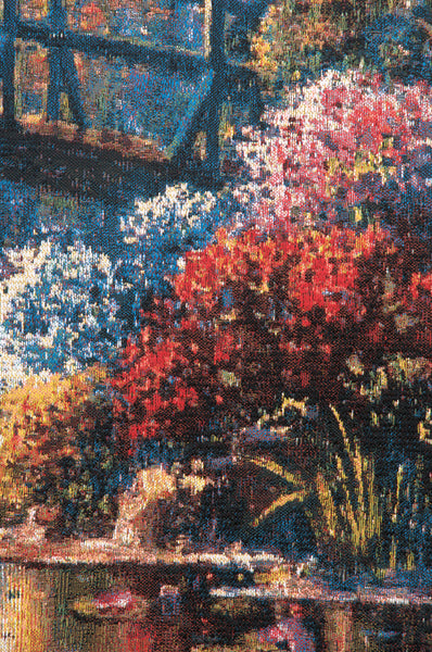 Giverny Pond I Belgian Tapestry Wall Hanging