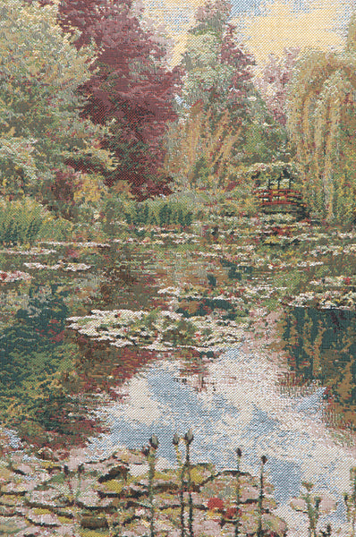 Monet's Garden without Border IV Belgian Tapestry Wall Hanging