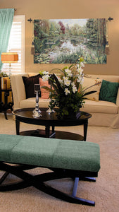 Monet's Garden without Border IV Belgian Tapestry Wall Hanging