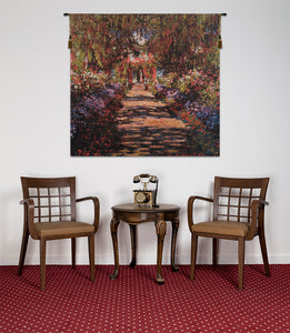 Allee De Monet Belgian Tapestry Wall Hanging