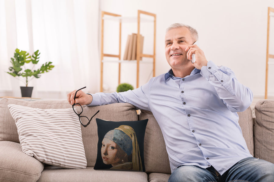 Girl With The Pearl Earring Belgian Cushion Cover