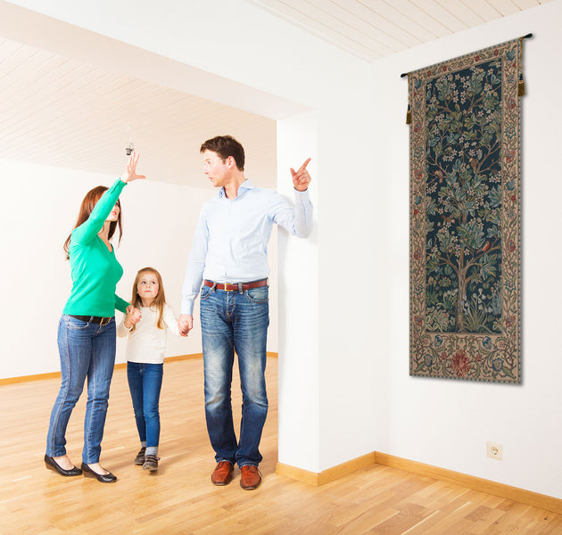 The Tree of Life Portiere Belgian Tapestry