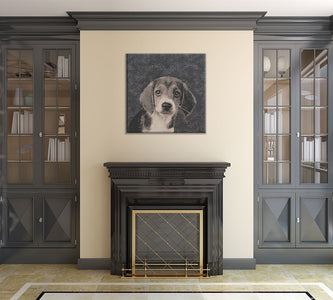 Puppy Dog Eyes Stretched Wall Tapestry