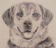 Happy Canine Stretched Wall Tapestry