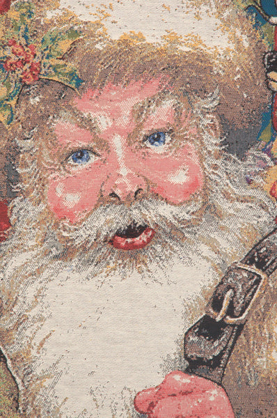 Santa's Arrival Stretched Wall Tapestry