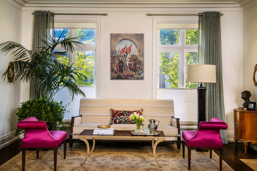 Tyrant March Stretched Wall Tapestry