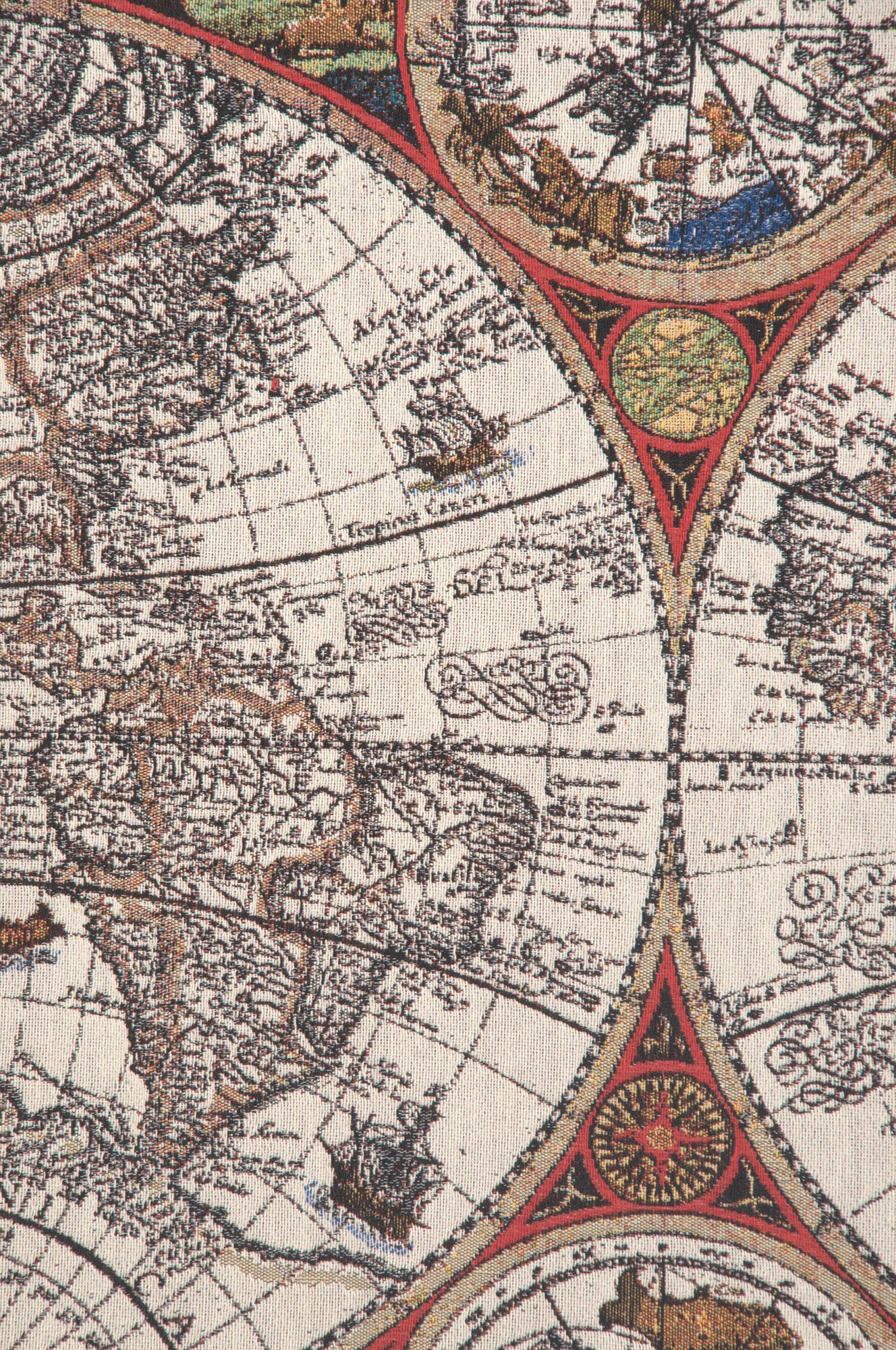 Wall Map of Wonder Stretched Wall Tapestry