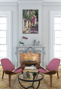 A Simple Path Stretched Wall Tapestry