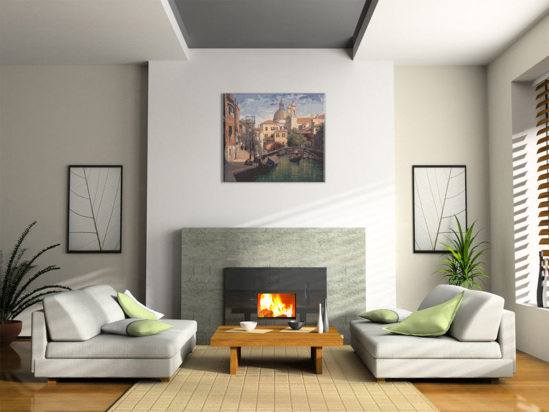 Floating Venice Stretched Wall Tapestry