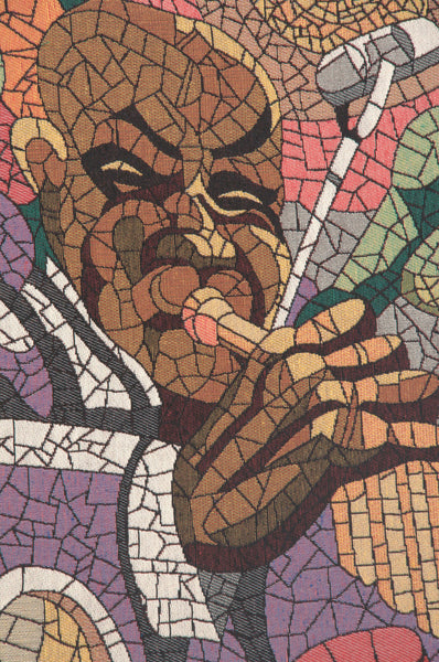 Jazz Band Stretched Wall Tapestry