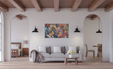 Jazz Band Stretched Wall Tapestry