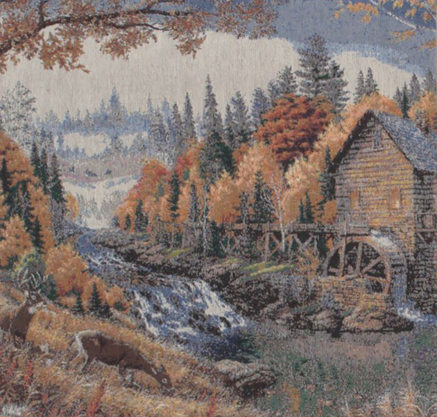 Waterwheel Decorative Pillow Cushion Cover