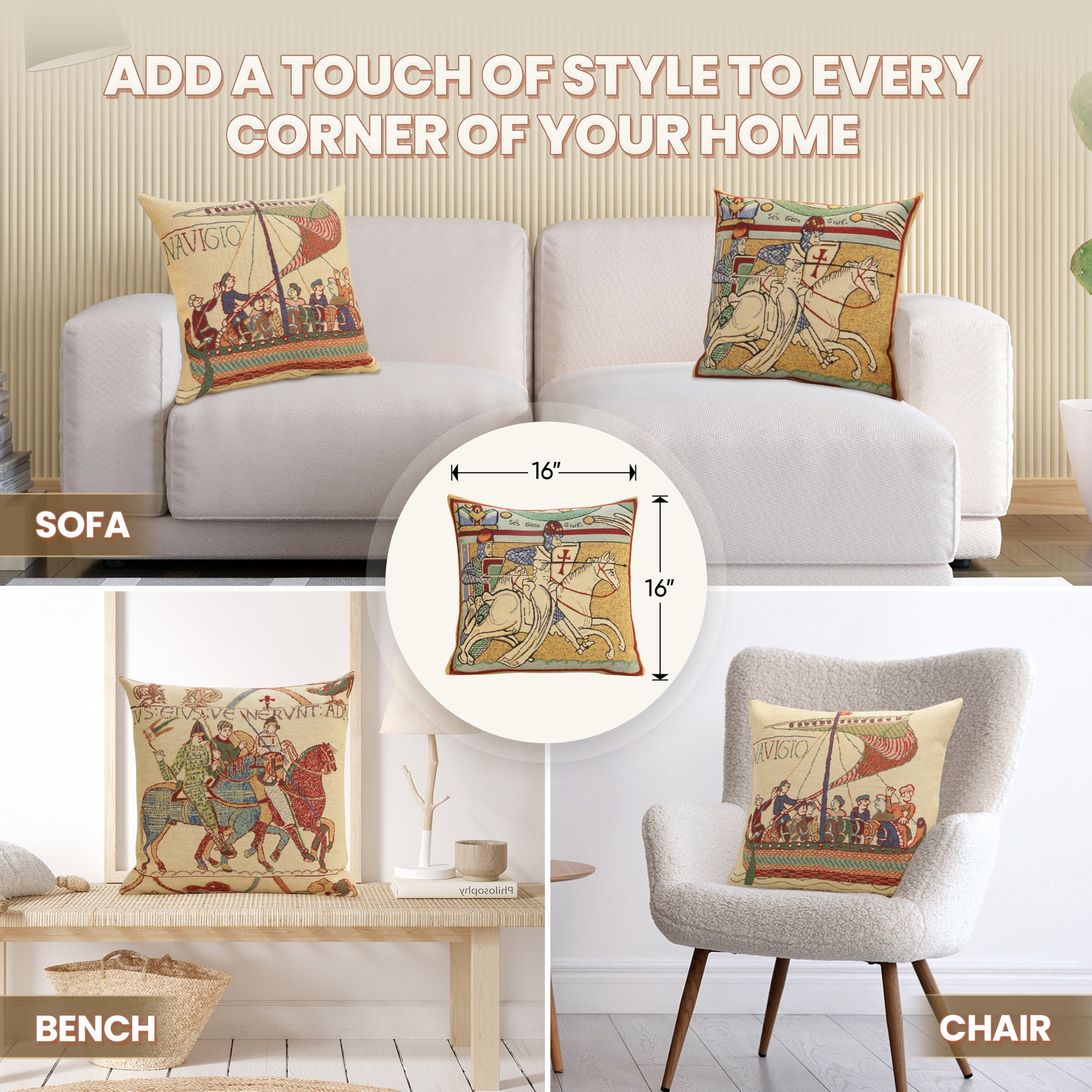 Chevaliers de St. Gregoire I Belgian Cushion Cover