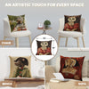 Cat With Crown A European Cushion Cover