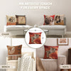Sleeping Cat Red I French Tapestry Cushion