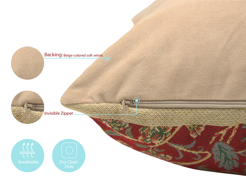 Peche au Printemps Belgian Cushion Cover