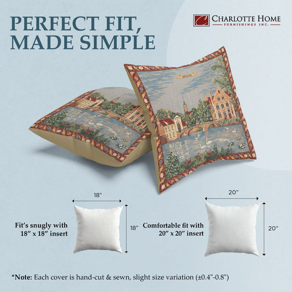 Brugge - Minnewater European Cushion Cover