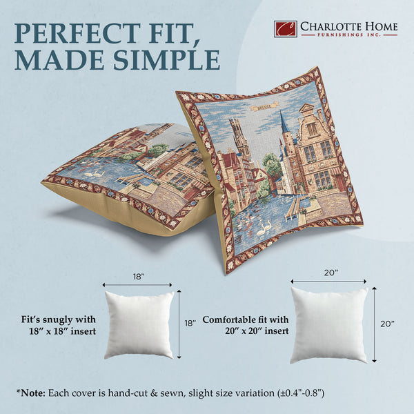 Brugge - Rozenhoekaai European Cushion Cover