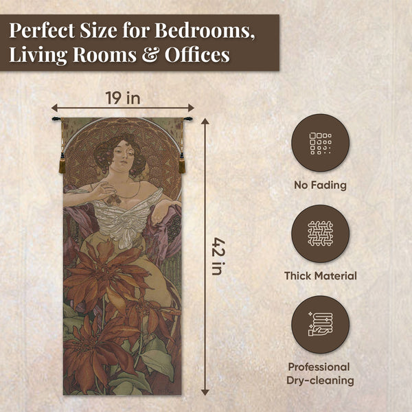 Mucha Rubis European Tapestry