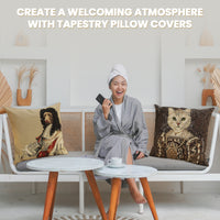 Grey Cat Sisi European Cushion Cover