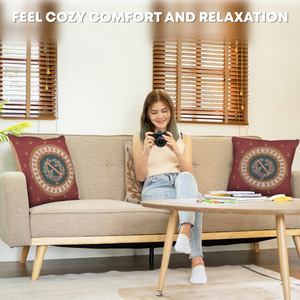 Red Napoleon French Tapestry Cushion