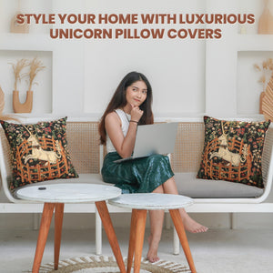 Unicorn  Belgian Cushion Cover