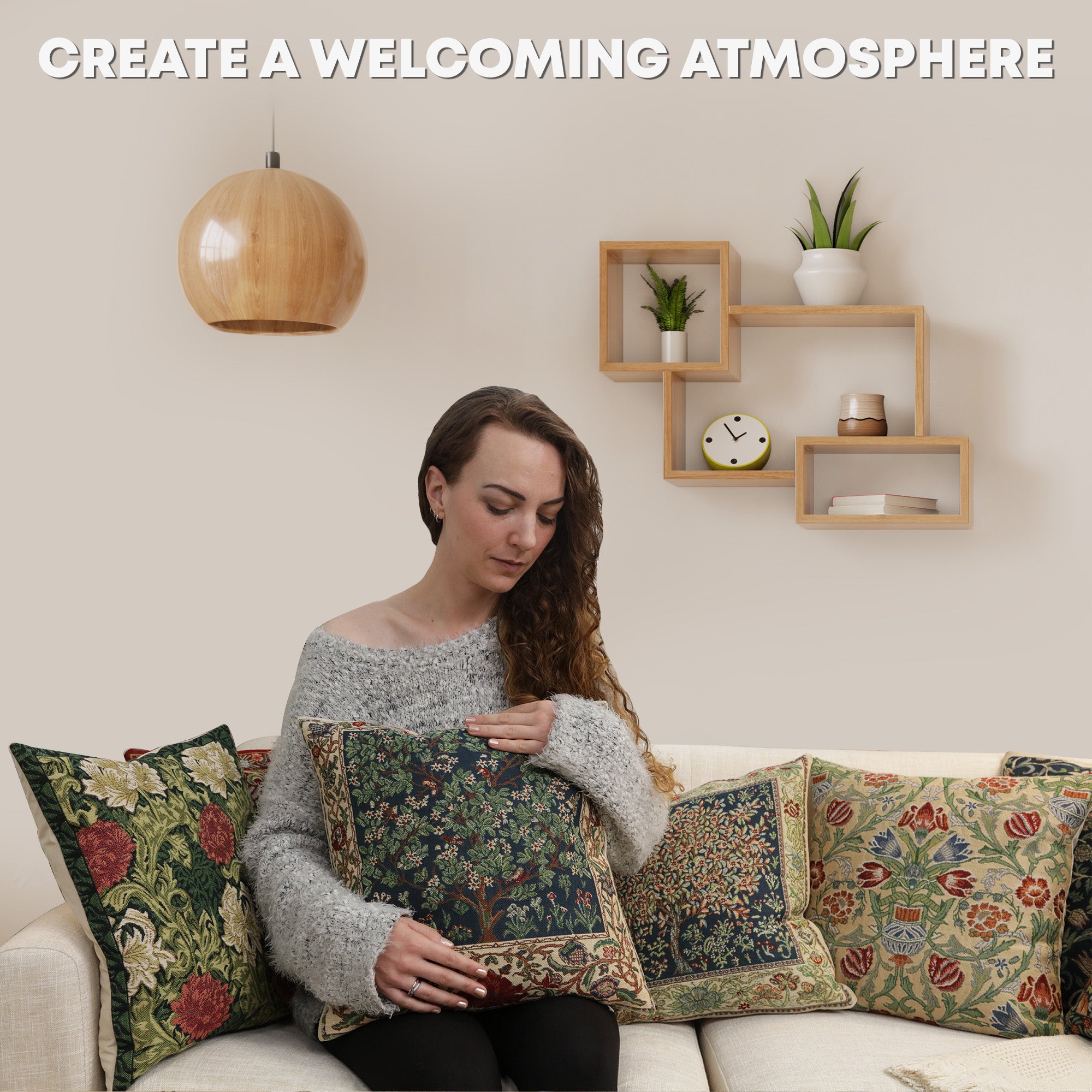 Tree of Life Belgian Cushion Cover