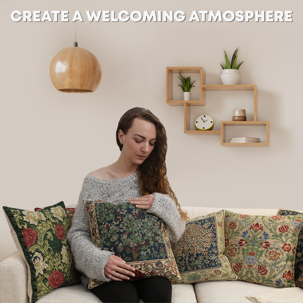 Tree of Life Pastel Belgian Cushion Cover