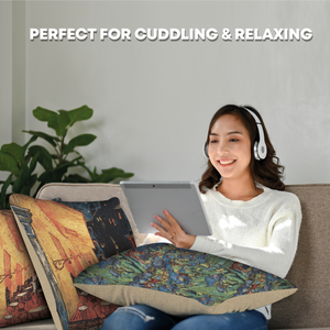 Cafe Terrace at Night European Cushion Cover