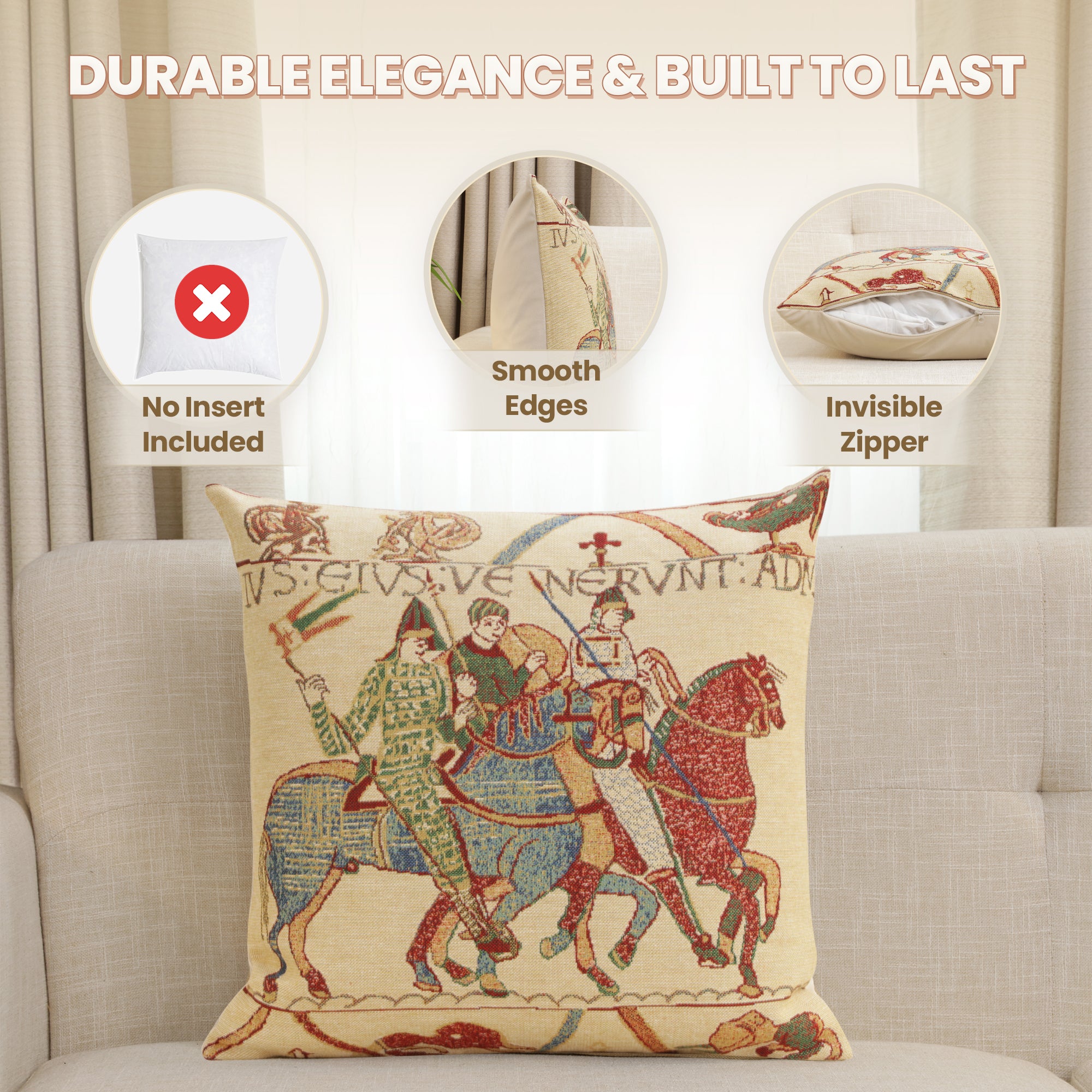 Bayeux Mont St. Michel II Belgian Cushion Cover