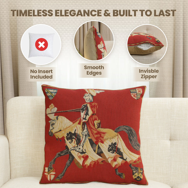 Red Knight European Cushion Cover