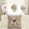Puppy Pug Grey French Tapestry Cushion