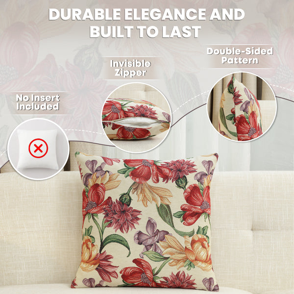 Iris Blossoms Cushion  Cover