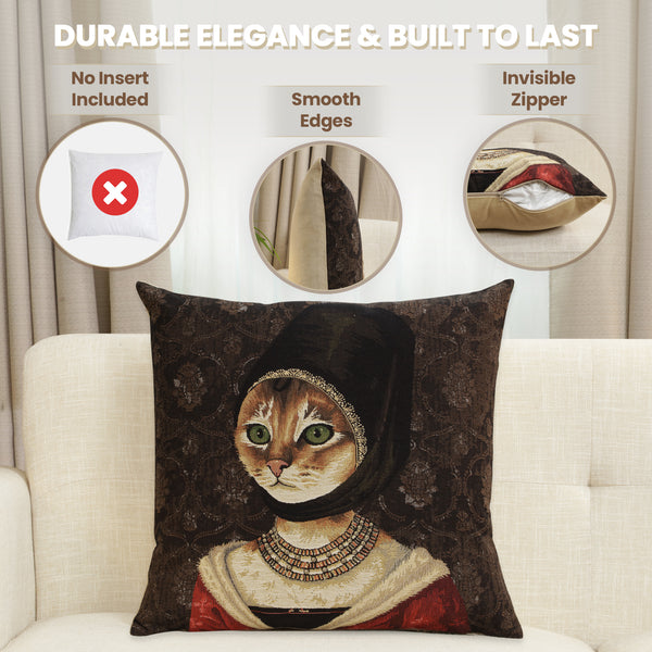 Cat With Hat A European Cushion Cover