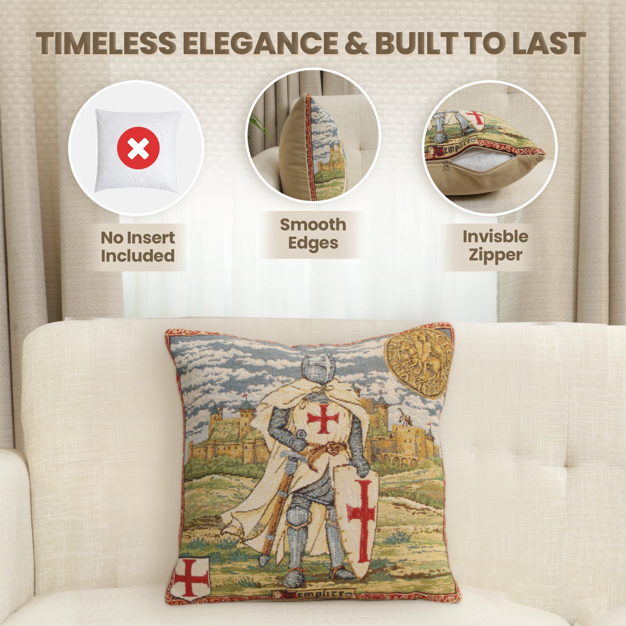 Templier III European Cushion Cover
