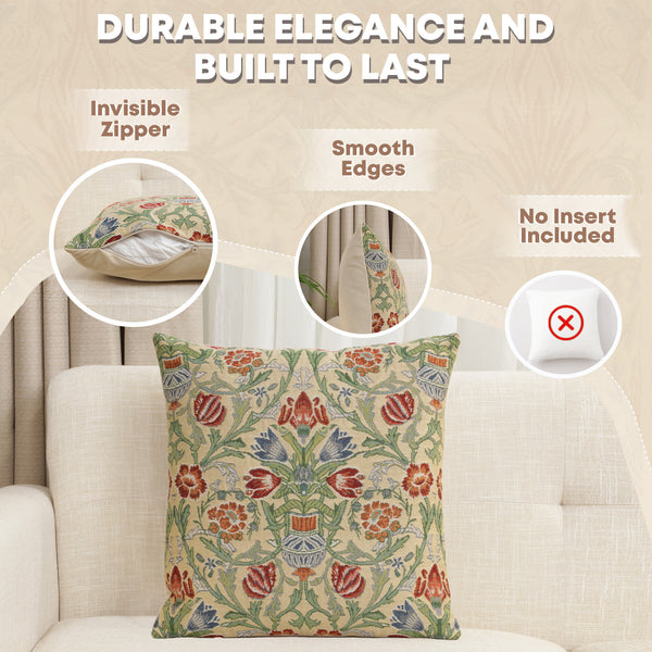 Single-Stem Belgian Cushion Cover