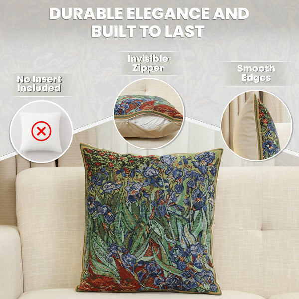 The Iris II Belgian Cushion Cover