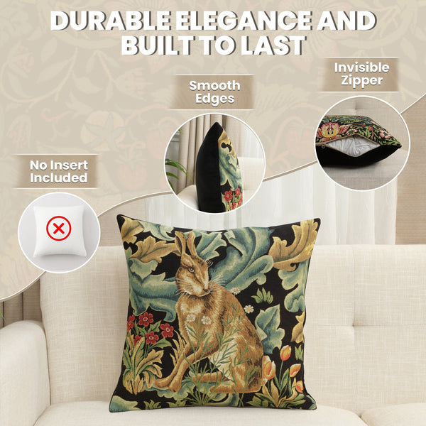 Hare by William Morris European Cushion Cover